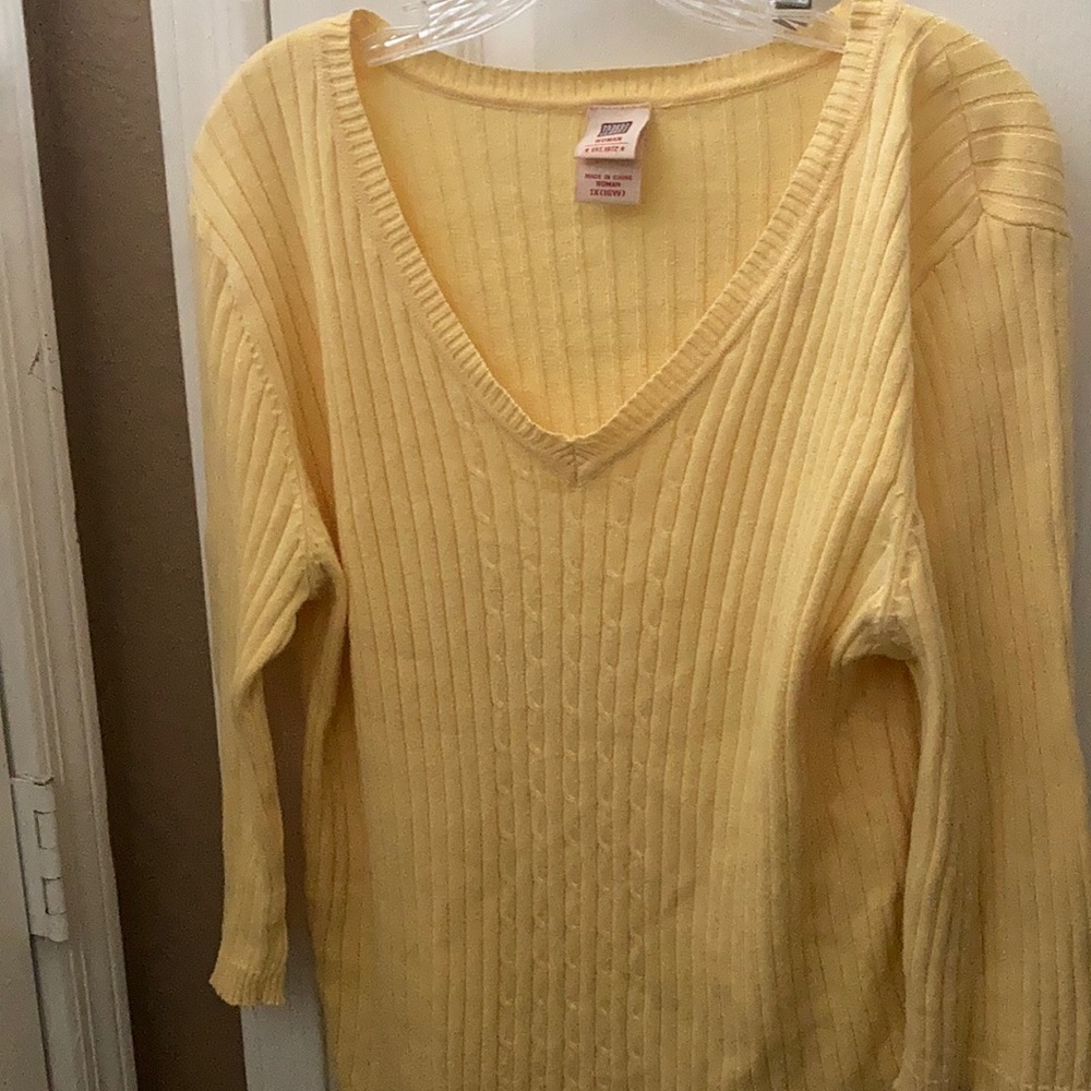 Faded glory v neck sweater 1x
